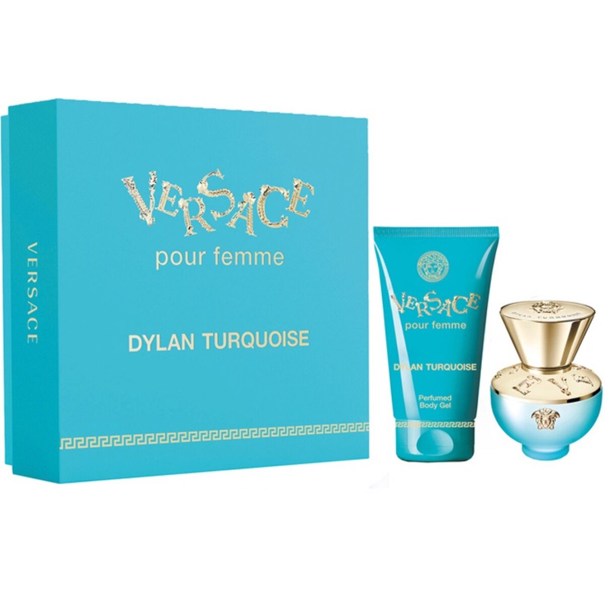 Versace dylan turquoise presentset (edt, body lotion),