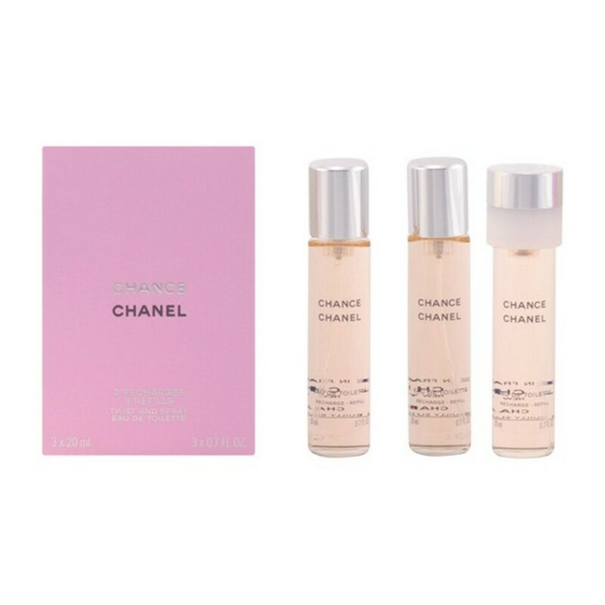 Chanel chance edt refill (3 x