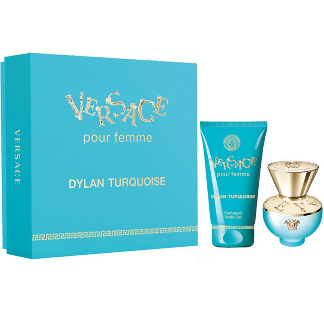 Versace dylan turquoise presentset (edt, body lotion),